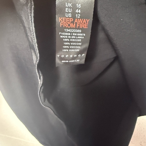 Topshop Black satin Tank - Picture 3 of 6